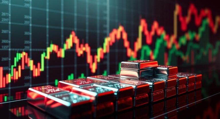 Silver price analysis showing extreme market volatility with key support near $70 and potential price correction levels