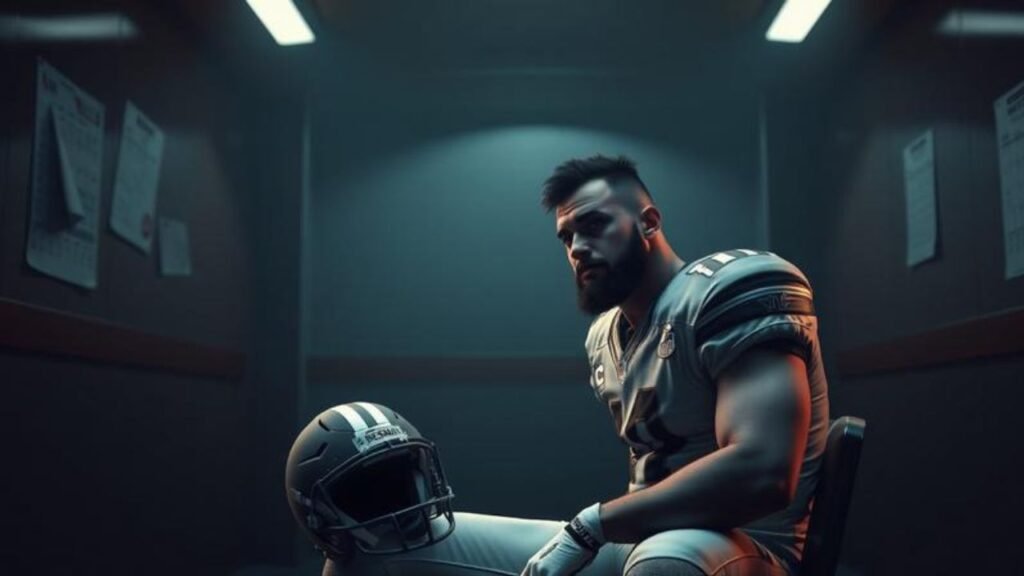 Professional football player reflecting on financial decisions and career uncertainty after the season